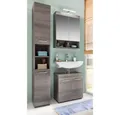 Produktbild: trendteam Badmöbel-Set RunnerBad, Badezimmermöbel Waschbeckenunterschrank Hochschrank Spiegelschrank