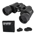 Produktbild: Celestron 71238 EclipSmart 10x42 Porro Solarfernglas - ISO 12312-2 konform, rutschfeste Gummibeschichtung mit mehrfach vergüteten Linsen, BK7-Glas, Nackenriemen mit weicher Tragetasche, Schwarz