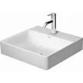 Produktbild: Duravit DuraSquare Möbel-Waschtisch 23535000701 , 50 x 47 cm, ohne Überlauf, mit Hahnlochbank, ohne Hahnloch, weiß WonderGliss
