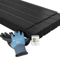 Produktbild: JUSKYS® Profilblech Anthrazit - 14er Set, Verzinkter Stahl, UV-beständig, hohe Tragfähigkeit, mit vorgebohrten Löchern, 110x45 cm, 0,23 mm