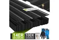 Produktbild: Juskys Trapezblech, Stahl, 110x45x0.23 mm (14er Set 14-St) Verzinkter Rostschutz-Stahl, vorgebohrte Löcher, 100er Zubehör Set
