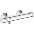 Produktbild: Grohe Grohtherm 800 Duscharmatur Wandmontage mit Thermostat StarLight Chrome 34558000
