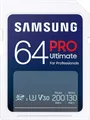 Produktbild: Samsung PRO Ultimate SD-Karte, 64 GB, UHS-I U3, Full HD & 4K UHD, 200 MB/s Lesen, 130 MB/s Schreiben, Speicherkarte fr Kamera, PC, Drohne oder Action-Cam, MB-SY64S/WW