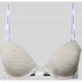Produktbild: Calvin Klein Underwear BH mit Label-Spaghettiträgern Modell 'Demi' in Hellgrau, Größe 75C
