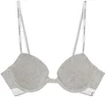 Produktbild: Calvin Klein Damen Demi-Cups BH Lightly Lined mit Logobund, Grau (Grey Heather), 75C