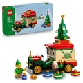 Produktbild: LEGO Lieferwagen des Weihnachtsmanns - Farbenfrohes Spielzeug Auto mit Weihnachtsbaum, Geschenken und Dekorationen - DIY Spielset - Geschenk für Jungen und Mädchen ab 8 Jahren - 40746