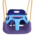 Produktbild: KRUMAD Kinderschaukel Indoor & Outdoor 3-in-1 Baby Schaukel Verstellbare Seile 110-210 cm Belastbar bis 35 kg Kleinkind Schaukel Blau - Blau