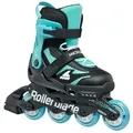 Produktbild: ROLLERBLADE Inlineskates Microblade (Rollen: 72mm/80A, Kugellager: SG3) schwarz/hellblau Kinder schwarz 28-32
