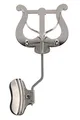 Produktbild: Marschnotenhalter Posaune - Vernickelt - Große Lyra - 2 Drücker - Mit Klemme ...