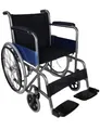 Produktbild: Rollstuhl faltbar Sitzbreite 46 cm Blau Modell Alcazar Manuelle Bremse
