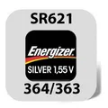 Produktbild: 2 x Energizer 364 / 363 Uhrenbatterien 1,55 V SR621SW SR621W AG1 Knopfzelle