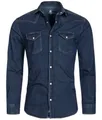 Produktbild: Rock Creek Jeanshemd Herren Jeanshemd Dunkelblau H-200A
