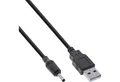 Produktbild: Inline InLine® USB DC Stromadapterkabel, USB A Stecker zu DC 3,5x1,35mm 1m Stromkabel