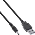 Produktbild: DC Stromadapterkabel USB A Stecker zu DC 3,5x1,35mm Hohlstecker schwarz 1m