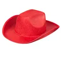 Produktbild: Boland - Cowboy Hut für Erwachsene, Kopfbedeckung für Faschingskostüme, Sheriff, Rodeo Reiter, Wilder Westen, Kostüm, Karneval, Mottoparty, Rot
