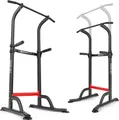 Produktbild: HOP SPORT Power Tower Klimmzugstange & Dip-Station, Höhenverstellbar, Freistehend, Fitnessgeräte für Zuhause, Home Gym, Calisthenics Equipment