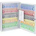 Produktbild: HMF 135100-07 Schlüsselschrank 100 Haken 55 x 38 x 8 cm Lichtgrau