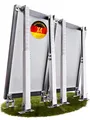 Produktbild: Lichtblicker - 4x Balkonkraftwerk Halterung verstellbar. Stabiles Aluminiumprofil mit hochwertigen Edelstahl Schrauben. Aufständerung für 2 Stück Solarmodule. Verstellbar zwischen 42 und 70cm. 0% MwSt