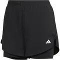 Produktbild: adidas Min 2in1 Funktionsshorts Damen in black-white, Größe S HW 2025