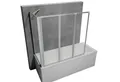 Produktbild: Schulte Badewannenfaltwand Smart 129 x 121 cm, Sicherheitsglas, mit Festelement Klar Alu-Natur Klebe-Montage
