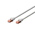 Produktbild: DIGITUS CAT 6 S-FTP Patchkabel Cu LSZH AWG 27/7 0,5m Grau Netzwerkkabel Kabel
