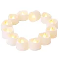 Produktbild: 12 Flameless LED Kerze mit Timer & Automatikmodus, Realistisches Flackern & Wasserdicht Kerzen LED Teelichter Warmes-Licht für Romantisches Abendessen Weihnachtsdeko Gartenpart