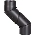 Produktbild: Firefix Universalofenrohr-bogen Ø 150 Mm Schwarz Ofenrohrbogen Kaminrohrbogen
