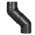 Produktbild: FireFix Universalofenrohr-Bogen Ø 150 mm schwarz Ofenrohrbogen Kaminrohrbogen
