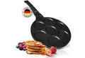 Produktbild: endusor Crêpepfanne Pancake Pfanne ⌀26cm (7 Mulden), Aluminiumguss (Alle Herdarten inkl. Induktion, Ø 26cm Bratpfanne), modernster Antihaft-Beschichtung & Eisenkernboden für Pancakes & Mehr