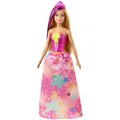 Produktbild: Barbie GJK13 - Dreamtopia Prinzessinnen-Puppe, ca. 30 cm groß, blond mit lila ge