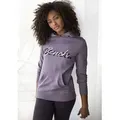 Produktbild: Kapuzensweatshirt BENCH. LOUNGEWEAR, Damen, Gr. 32/34, lila (mauve), Interlock, Obermaterial: 60% Baumwolle, 40% Polyester, unifarben, Basic, bequem hüftbedeckend, Sweatshirts, mit Kängurutasche, Loungeanzug, Hoodie