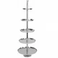 Produktbild: Etagere Servierständer Aluminium XXL 170 cm 5 Etagen Dekoständer 2. WAHL