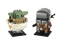 Produktbild: LEGO® LEGO 75317 BrickHeadz Der Mandalorianer™ und das Kind Spielbausteine, (Set, 295 St)