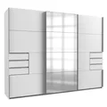 Produktbild: Schwebetürenschrank - weiß - mit Spiegel - 270 cm Kleiderschrank Schrank