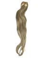 Produktbild: WENNALIFE Clip in Extensions Eechthaar 55cm 22 Zoll 120g 7pcs Hellblond Highligh