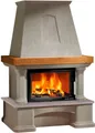 Produktbild: Haas + Sohn Kaminbausätze GENF-III Quarzit Mocca Creme mit KOMFORT-IV=, Zeitbrand, (Set)