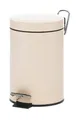 Produktbild: Kela MONACO Kosmetikeimer Mülleimer Treteimer Abfalleimer Metall Beige 3 Liter