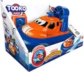 Produktbild: Tooko JUNIOR Ferngesteuertes Boot Rollt Auf Dem Boden Und Schwimmt Im Bad - Reichweite von 5 Metern - Boden/ Wasser - Batterien Nicht Enthalten - Spielzeug für Kinder ab 3 Jahren - Blau/ Orange