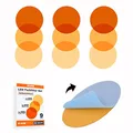 Produktbild: KROPP Selbstklebende Farbfolien für LED Lampen, 4 cm Kreiszuschnitt, 3 Töne Warmweiß Farbfilter zur Farbkorrektur, Tageslicht zu Glühlicht, 9 Stück