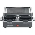 Produktbild: SEVERIN RG 2370 Raclette, 600 W, 4 Pfännchen, antihaft. Grillplatte, schwarz
