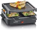 Produktbild: Mini Raclette-Grill für 4 Personen platzsparend und kompakt antihaftbeschicht...