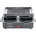 Produktbild: Severin 2370 Raclette Antihaftbeschichtung, 4 Pfännchen, Grillfunktion Schwarz