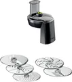Produktbild: Bosch VeggieLove Set für Küchenmaschine Serie 6 und 8 Zerkleinerer Schwarz, Transparent