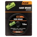 Produktbild: (0,55€/1m) Fox Edges Hair Braid 10m brown Karpfenangeln Haarmontage