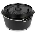 Produktbild: Petromax Dutch Oven 2-tlg. FT9 Gusseisen Schwarz L (Large)