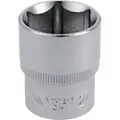 Produktbild: Kurze 6-Kant-Chrom-Steckschlüssel 1/2'' 24mm - Yt-1217