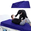 Produktbild: LOSCHEN Gleitlaken Rohrschiebeplanen für den Patiententransfer, Schiebeblatt zur Unterstützung des Transfers älterer Menschen (100x200cm（39“x79”）, Dunkelblau)