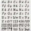 Produktbild: Buchstaben Schablone 40 Stück wiederverwendbar für Holz und Stoffkun