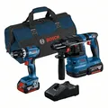 Produktbild: Bosch Combo Kit 2-tlg. 18V: GSB 18V-45 + GBH 18V-22 + 2 x 4.0Ah+Ladegerät+Tasche