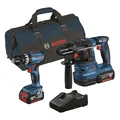 Produktbild: Bosch 18 Volt Akku Profi Set GBH 18 V-22, GSB 18 V-45, 2 Akkus 4,0 Ah, Ladegerät